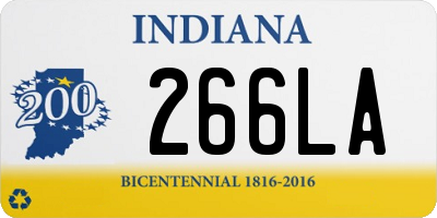 IN license plate 266LA