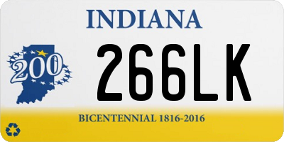 IN license plate 266LK