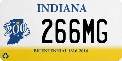 IN license plate 266MG