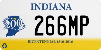 IN license plate 266MP