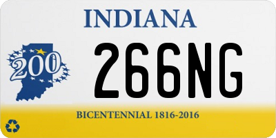 IN license plate 266NG