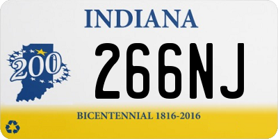 IN license plate 266NJ