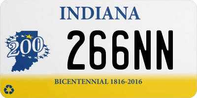 IN license plate 266NN