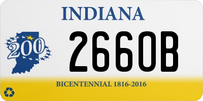 IN license plate 266OB