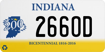 IN license plate 266OD