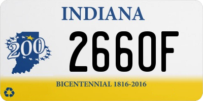 IN license plate 266OF