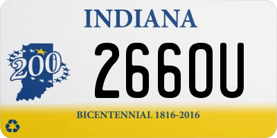 IN license plate 266OU