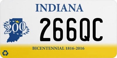 IN license plate 266QC