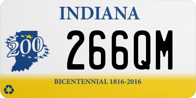 IN license plate 266QM