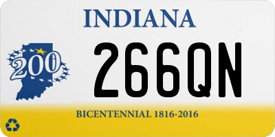 IN license plate 266QN