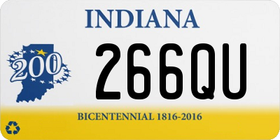 IN license plate 266QU