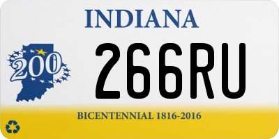 IN license plate 266RU