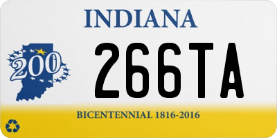 IN license plate 266TA