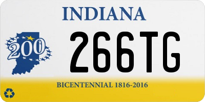 IN license plate 266TG