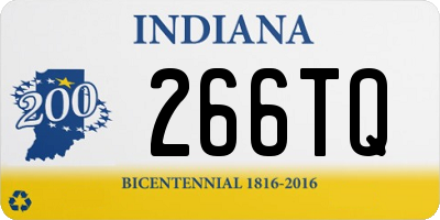 IN license plate 266TQ