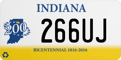 IN license plate 266UJ