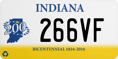 IN license plate 266VF