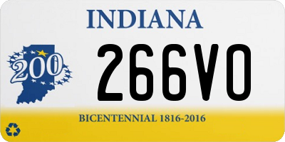 IN license plate 266VO