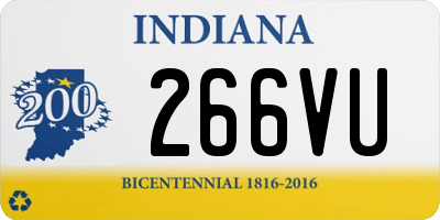 IN license plate 266VU