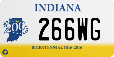 IN license plate 266WG