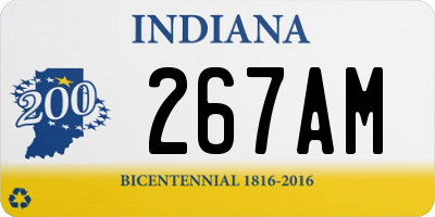 IN license plate 267AM