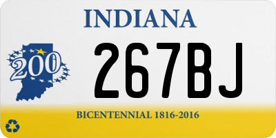 IN license plate 267BJ