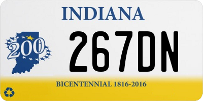 IN license plate 267DN