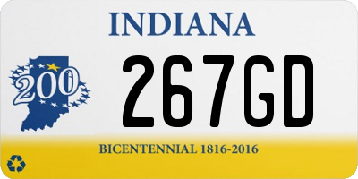 IN license plate 267GD