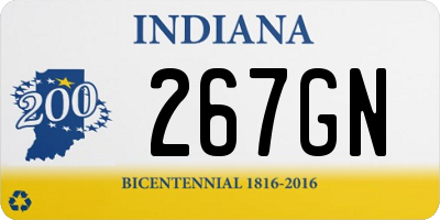 IN license plate 267GN