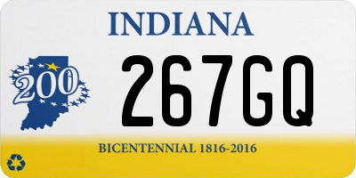 IN license plate 267GQ