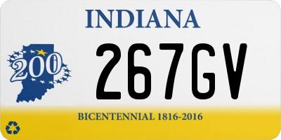 IN license plate 267GV