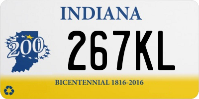 IN license plate 267KL