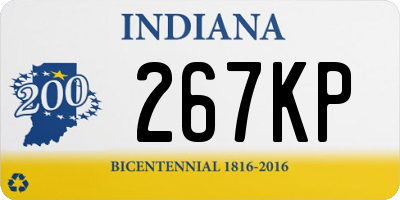 IN license plate 267KP