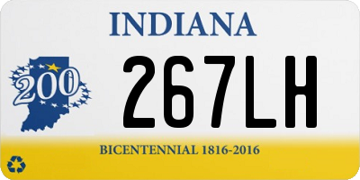 IN license plate 267LH