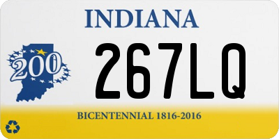 IN license plate 267LQ