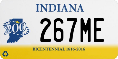 IN license plate 267ME