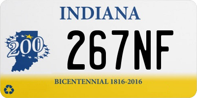 IN license plate 267NF