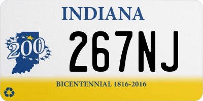 IN license plate 267NJ