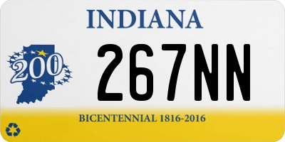 IN license plate 267NN