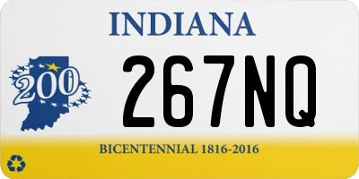 IN license plate 267NQ