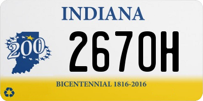 IN license plate 267OH