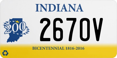 IN license plate 267OV