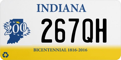 IN license plate 267QH