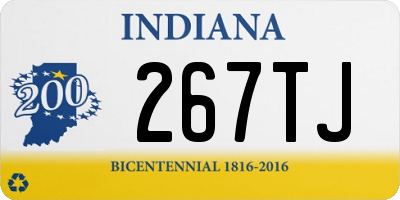 IN license plate 267TJ