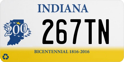 IN license plate 267TN