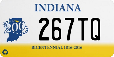 IN license plate 267TQ