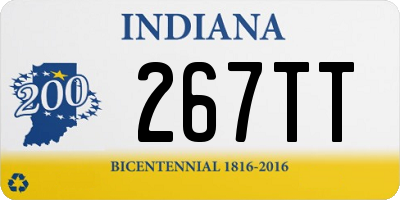 IN license plate 267TT