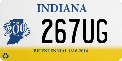 IN license plate 267UG