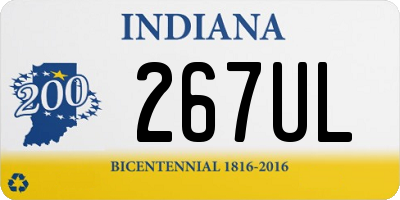 IN license plate 267UL