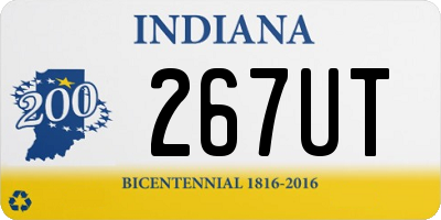 IN license plate 267UT